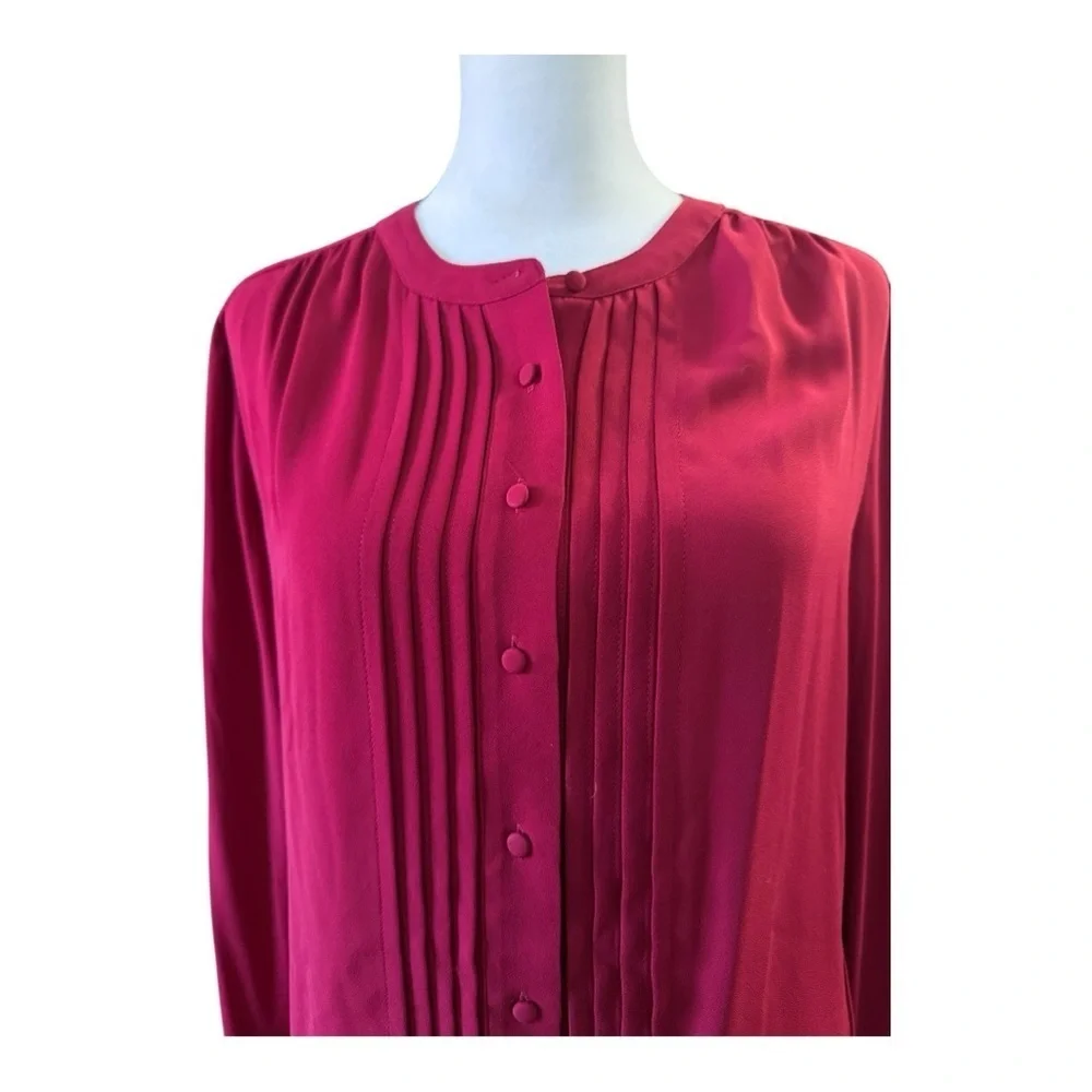 Active Seller! White House Black Market Burgundy Women's Office Interview top